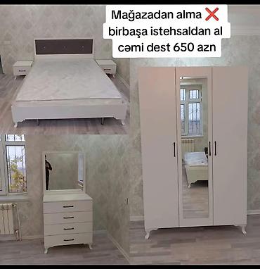 Yataq otağı mebel dəsti Tərkibi: - Çarpayı (başlıq hissəsi yumşaq lalafo.az -da Yataq otağı mebel dəsti Tərkibi: - Çarpayı (başlıq hissəsi yumşaq