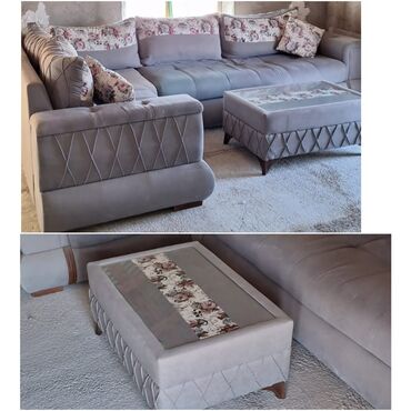Divanlar: Künc divan, İşlənmiş, Açılan, Bazalı