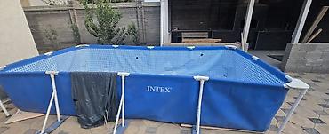 intex: Каркасный бассейн Intex прямоугольный Объем волы 10тонна Размер — 3