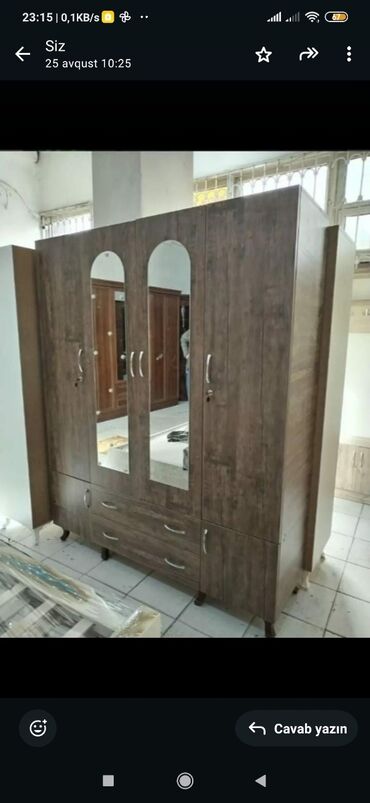 Dolablar: Yeni, Açılan, 4 qapılı Düz dolab, Qarderob, paltar dolabı, Azərbaycan — 9
