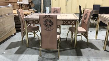 старые стулья: Для кухни, Новый, Раскладной, Прямоугольный стол, 4 стула, Турция