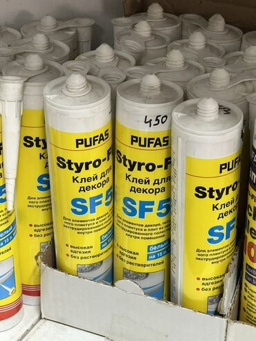 шпатель профессиональный: Клей для декора Pufas Styro-F SF5 предназначен для элементов декора