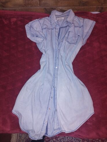 jeftine letnje haljine: M (EU 38), color - Light blue, Short sleeves