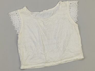 białe t shirty damskie w serek: Top S (EU 36), condition - Very good