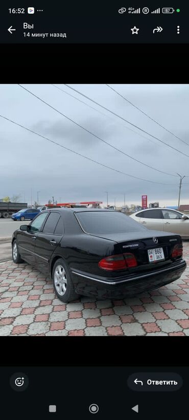 продаю авто мерс: Mercedes-Benz E-Class: 2001 г., 2 л, Автоматтык, Бензин, Седан