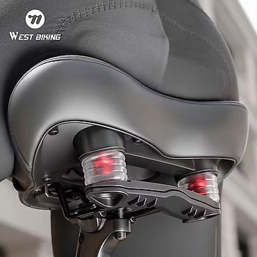 Велозапчасти: WEST BIKING Широкое велосипедное сиденье (седло) для мужчин и женщин — 6