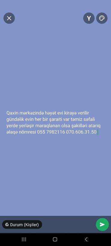 20 yanvarda kiraye ev: 63 kv. m, 2 otaqlı, İnternet