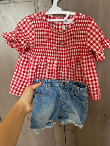 uşaq pijama dəstləri: Комплект Zara Kids, цвет - Красный