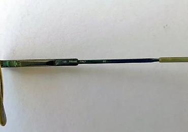 Naočare: Vintage ITALIJANSKI OVAL dioptrijski ram. PRELEP, . MANIR SREBRA — 7