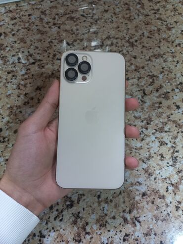 iphone 13 pro max dubai version: IPhone 12 Pro Max, 128 GB, Qızılı, Simsiz şarj, Face ID