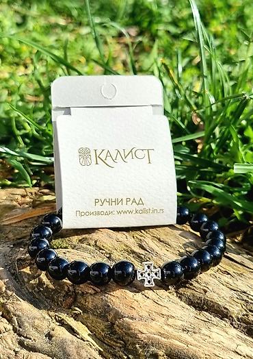 Narukvice: Kalist ručno rađene kamene brojanice od oniksa sa blagoslovom SPC — 3