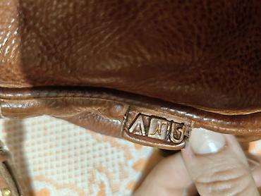 Поясные сумки, бананки: Сумка из натуральной телячьей кожи,цвет коричневый,"Арт Винтаж" сумка — 8