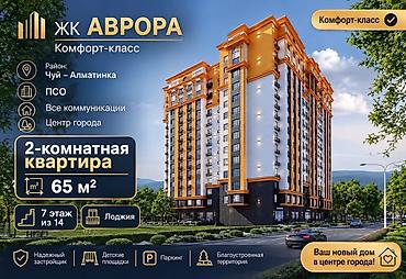 2 комнаты, 65 м², ул. Алматинка / Чуй Элитка, 7 этаж, ПСО (под самоотделку) at lalafo.kg 2 комнаты, 65 м², ул. Алматинка / Чуй Элитка, 7 этаж, ПСО (под самоотделку)