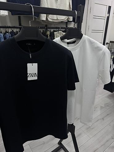pull and: Мужская футболка, M, L, XL, Zara, Новый, цвет - Белый, Самовывоз — 1