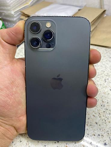 iphone x ekran: IPhone 12 Pro Max, 128 GB, Space Gray, Face ID, Zəmanət — 1