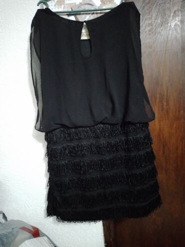crna haljina br: 2XL (EU 44), bоја - Crna, Drugi stil, Kratkih rukava