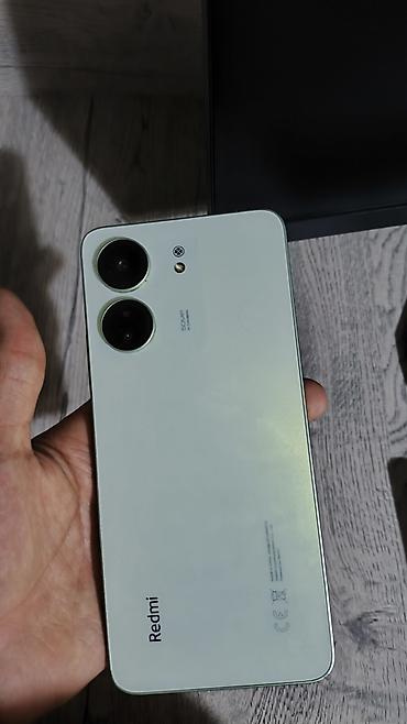 Уюлдук телефондор жана аксессуарлар: Смартфон Redmi 13C 4/128gb в светло-зелёном цвете. Состояние б/у 1.5 — 1