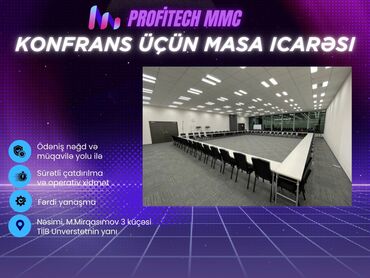 vibrostone mmc: Konfrans üçün Masa İcarəsi 🔹 PROFITECH təqdim edir 🔹 📏 PROFITECH