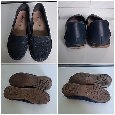 asos obuca: Ženske kožne cipele/mokasine “Safran” - Boja: teget plava - Veličina — 3