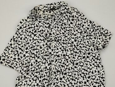 czarne bluzki w kwiaty: Bluzka Damska, Cropp, L, stan - Dobry
