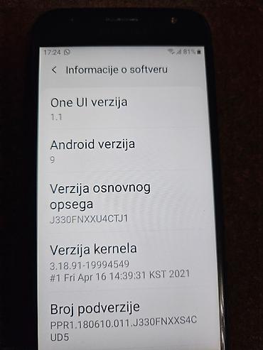 Samsung: Samsung Galaxy J3 (2017) – crni-polovan ispravan - Ekran 5.0" (Super — 6