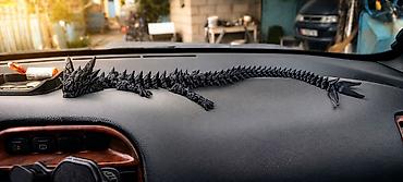 🐉 Гибкий дракон из PLA – PETG украшение для автомобиля, дома или офиса