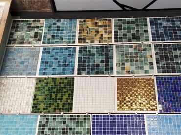 gul sekilleri ekran ucun: Mozaik kafel kolleksiyası - Kvadrat mozaik panellər: müxtəlif ölçülü