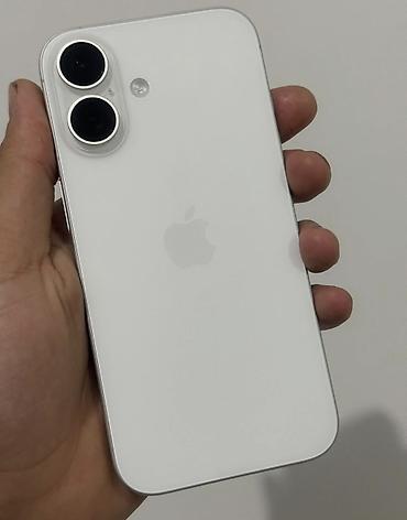 iphone usb: IPhone 16, 128 GB, Ağ, Face ID, Simsiz şarj, Sənədlərlə — 1