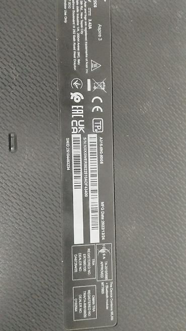 Ноутбуки Acer: ЛОМБАРД продает ноутбук Acer Aspire 3 A315-59G-50G5 Основные — 4