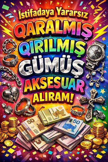 xaç: Xidmət: istifadə olunmayan gümüş aksessuarların qəbulu Təsvir: - — 1