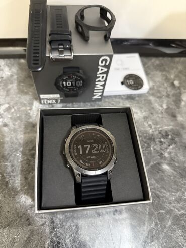 купить компьютерные игры на дисках: Garmin fenix 7 sapphire solar, в отличном состоянии, в комплекте