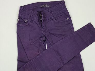 spódnice plisowane fioletowa: Jeansy, XS, stan - Dobry