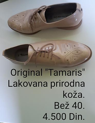 Oksfordice: Original Tamaris ženske oksford cipele - Materijal: prirodna lakovana — 3