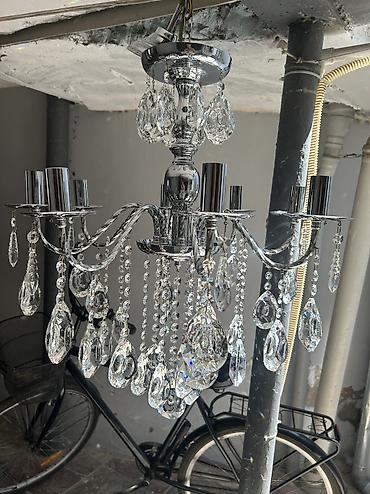samdanlar ve saat: Çılçıraq, 8 lampa, Metal — 2