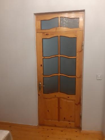 barometr nədir: Taxta şüşəli otaq qapıları - Material: təbii ağac (şam tonlarında) — 1