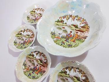 nozevi pepco: Stari češki porcelan - veća činija i četiri manje Činije su veoma — 1