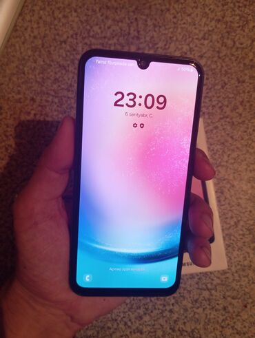 samsung u600: Samsung Galaxy A24 4G, 128 GB, rəng - Qara, Sensor, Barmaq izi, Face ID