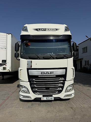 полуприцеп крон: Тягач, DAF, 2014 г., Тентованный — 3