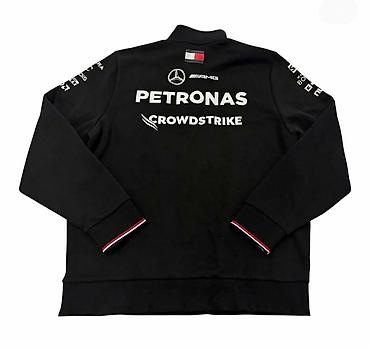 sweatshirt: Premium Mercedes-AMG Petronas Formula 1 komandasının qara rəngli — 2
