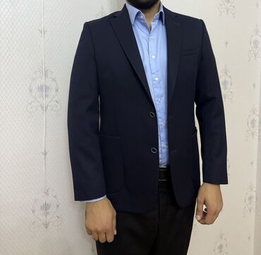 cins pencekler: Пиджак, Однотонный, 7XL