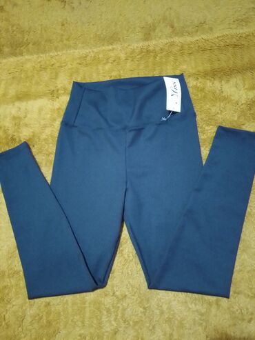 muške sportske pantalone: M (EU 38), L (EU 40), Lycra, color - Black, Single-colored