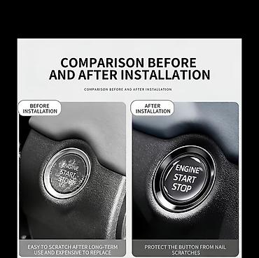 şuşə caynik: Avtomobil “Start/Stop Engine” düyməsi üçün şəffaf qoruyucu plyonka - — 2