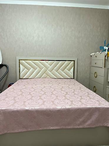Спальный гарнитур, Б/у, Шкаф, Комод, Односпальная кровать, Кыргызстан, ДСП, Самовывоз, цвет - Бежевый
