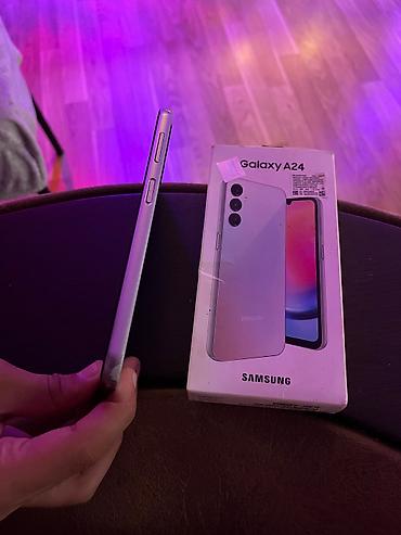 samsung tv ikinci el: Samsung Galaxy A24 4G, 128 GB, rəng - Gümüşü, Barmaq izi — 4