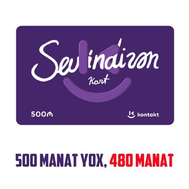 rx 480: Kontakt Home 500 manatlıq hədiyyə kartı ucuz qiymətə. Bu kartla