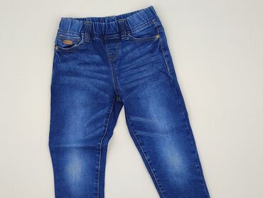 jeansy z wysokim stanem na gumce: Jeans, Little kids, 5-6 years, 116, condition - Very good