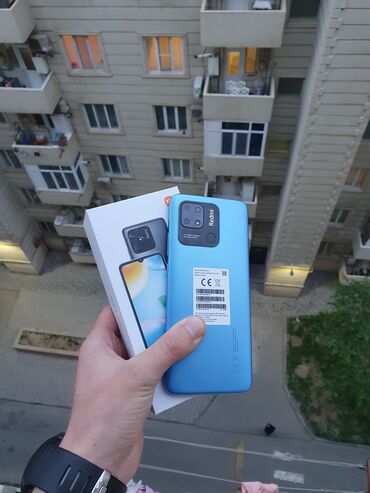 ustroistvo telefona flai: Xiaomi Redmi 10C, 128 ГБ, цвет - Синий, 
 Кнопочный, Сенсорный, Отпечаток пальца