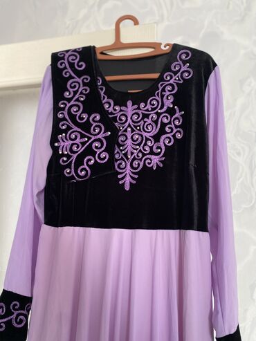 Вечерние платья: Вечернее платье, Длинная модель, С рукавами, Стразы, 8XL (EU 56)