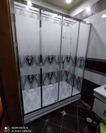 Duş kabinaları, arakəsmələr: Yeni Üstü açıq kabina, Künc üçün, Pulsuz çatdırılma — 28
