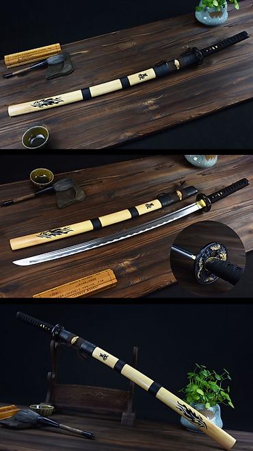 Коллекционные ножи: Японские Катаны Сувенирные металлические мечи Катаны из каленой — 12